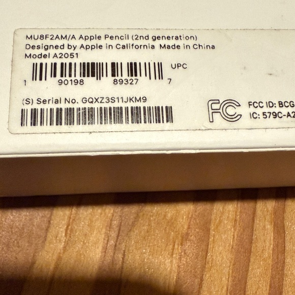 Apple Pencil 2nd Generation in White Model A2051 in Original Box - Picture 7 of 7